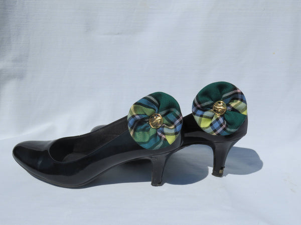 Alberta Tartan Shoe Clips