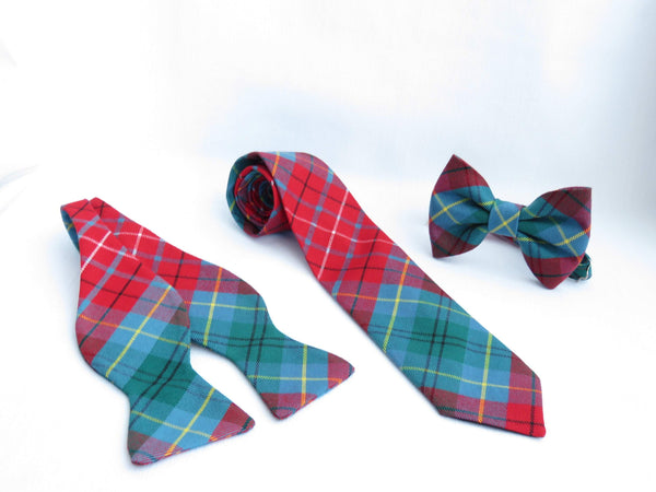British Columbia Tartan Suspenders and Bow Tie Set