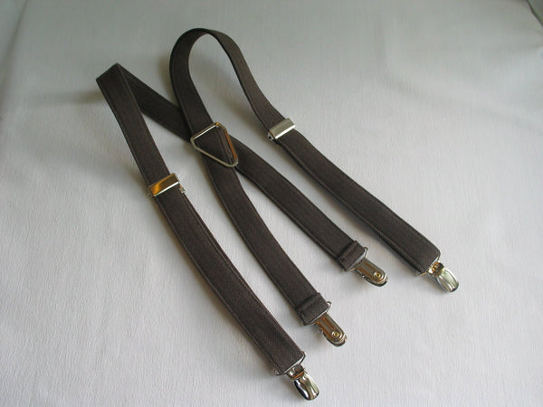 Burgundy Bow Tie Suspenders for Weddings