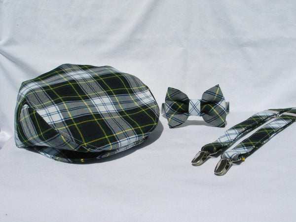 Dress Gordon Tartan Suspenders and Bow Tie Set