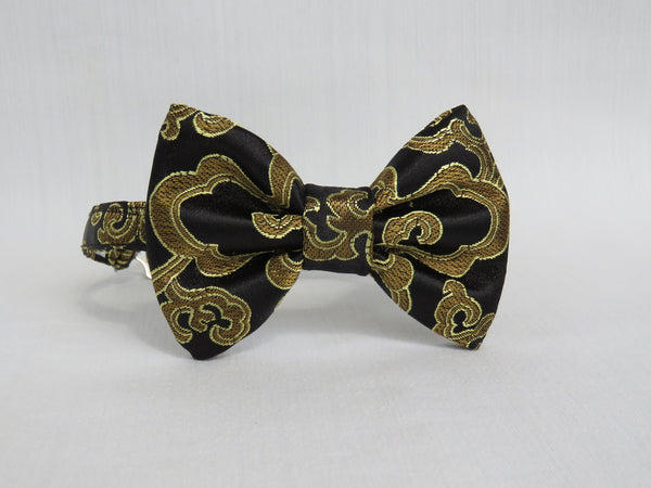 Gold and Black Man's Bow Tie