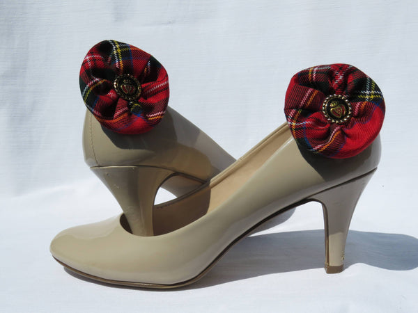 Royal Stewart Tartan Shoe Clips-Taylors Tartans