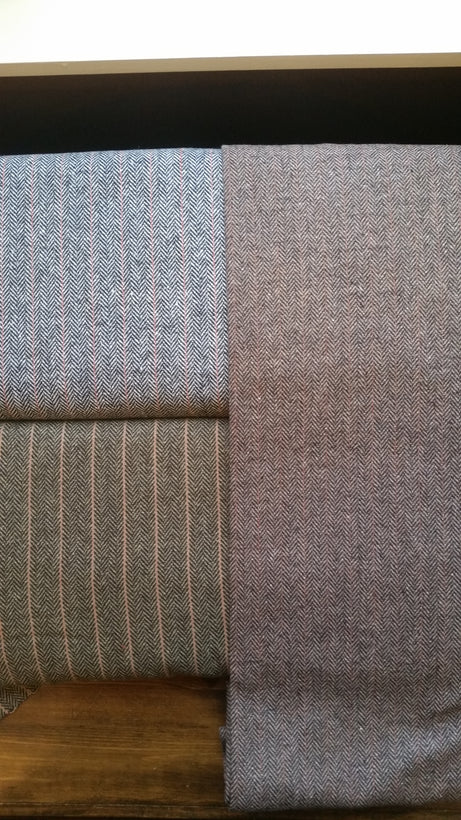 Wool fabric swatches