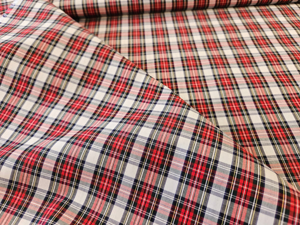 Dress Stewart Tartan Cotton Fabric