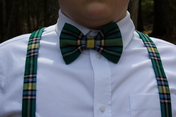 Alberta Tartan Suspenders and Bow Tie Set