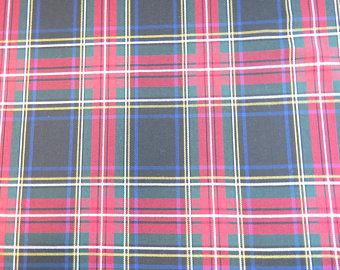 Black Stewart tartan fabric Taylors Tartans