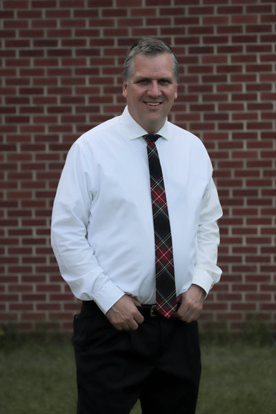 Black Stewart Tartan Neck Tie