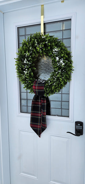 Black Stewart Tartan Wreath Sash