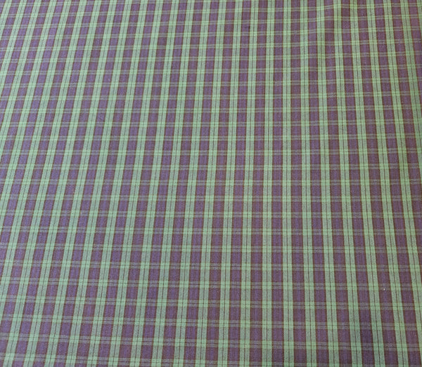 Navy and green plaid cotton fabric by TaylorsTartans.com