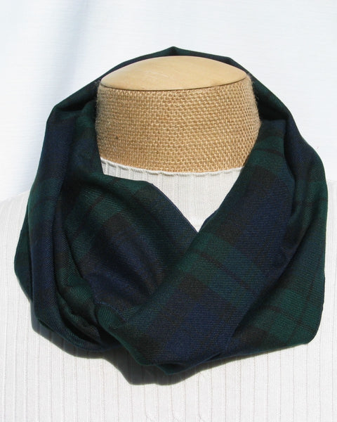 Black Watch Tartan Infinity Scarf