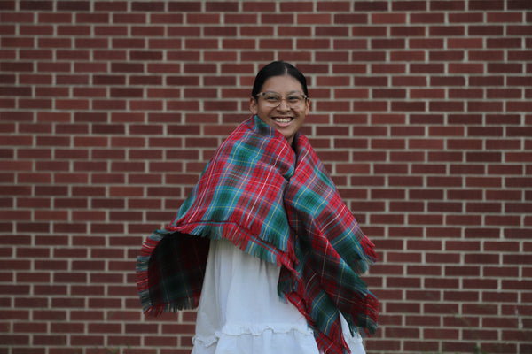British Columbia Tartan Blanket Scarf