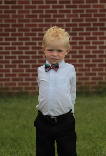 British Columbia Tartan Suspenders and Bow Tie Set