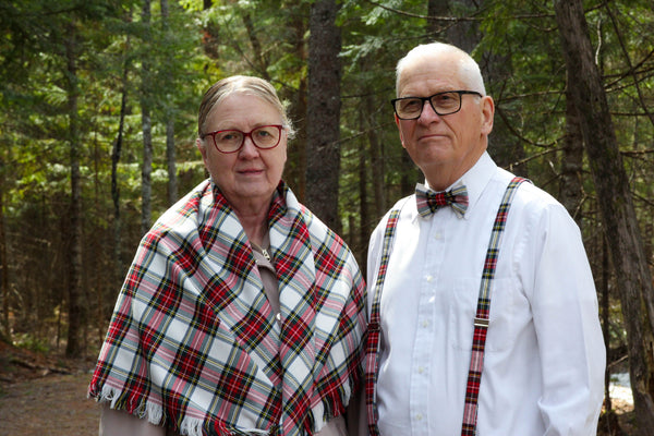 Dress Stewart Tartan Suspenders and Bowtie