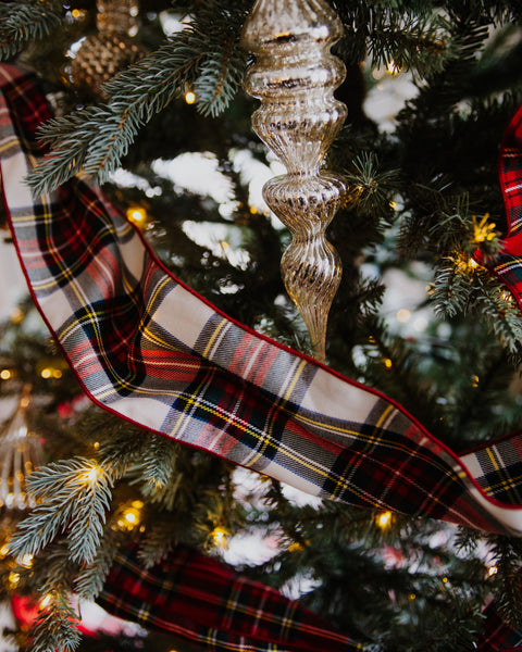 dress stewart tartan christmas tree ribbon