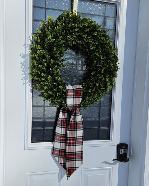 Dress Stewart Tartan Wreath Sash