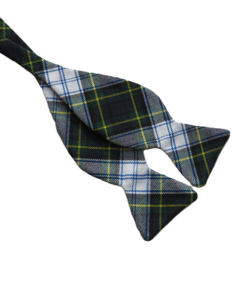 Gordon tartan bow tie by Taylors Tartans on a white background