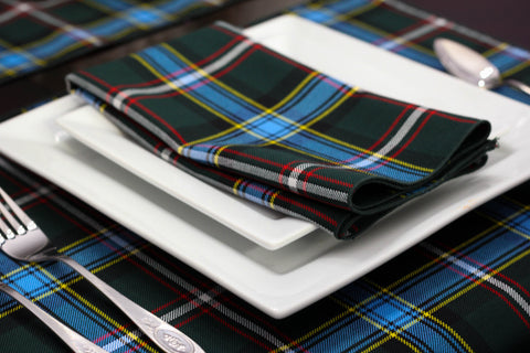 Serviettes en tartan du Labrador