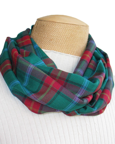 Manitoba Tartan Infinity Scarf