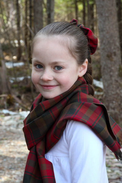 Canadian Tartan Maple Leaf Scarf