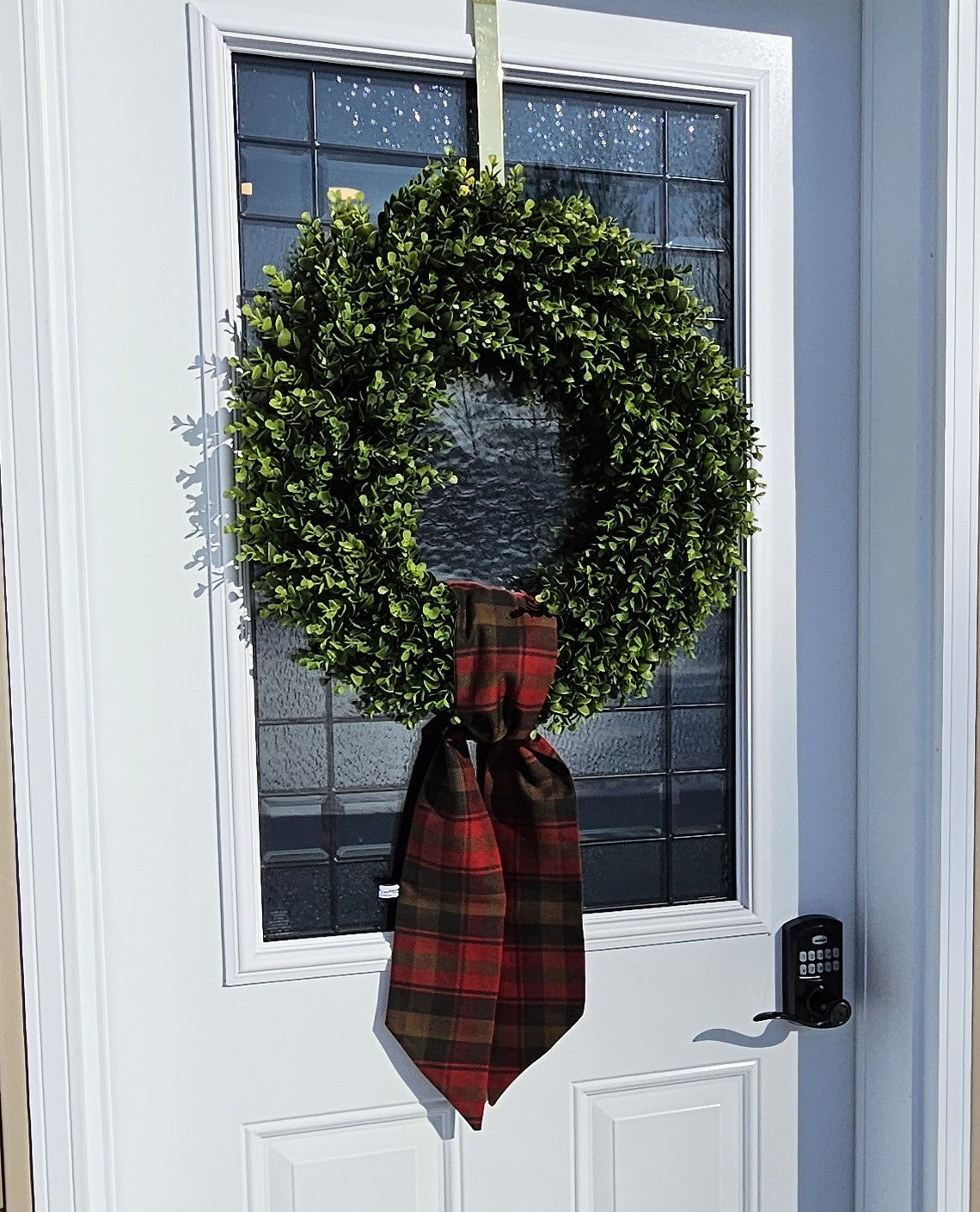 Maple Leaf Tartan Wreath Sash