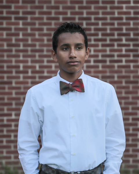 Maple Leaf Tartan Freestyle Bow Tie