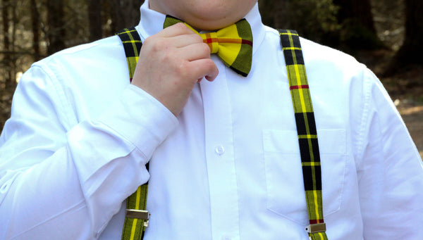 McLeod Tartan Bow Tie and Suspenders