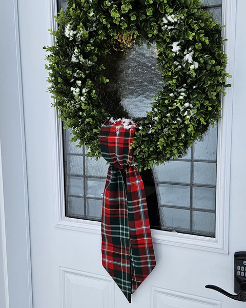 New Brunswick Tartan Wreath Sash