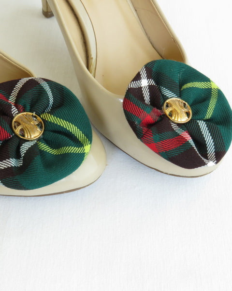 Newfoundland Tartan Shoe Clips