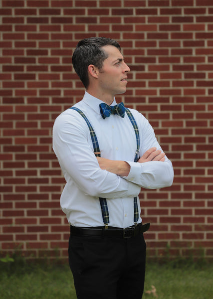 Nova Scotia Tartan Bow Tie and Suspenders