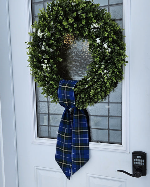 Nova Scotia Tartan Wreath Sash
