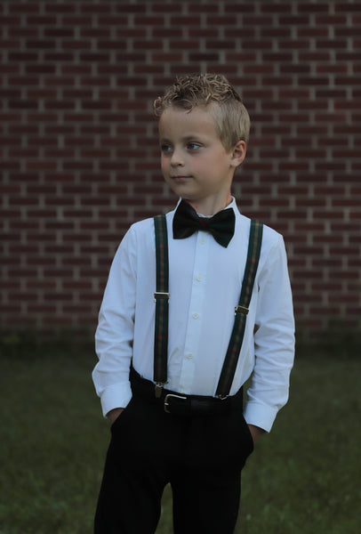 Ontario Tartan Suspenders and Bow Tie Set
