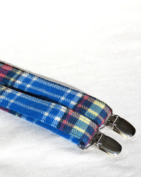 Oromocto tartan suspenders