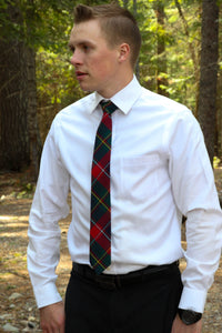 Plaid du Quebec Tartan Necktie