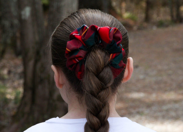 Quebec Tartan Scrunchie