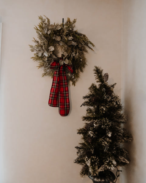 royal stewart tartan christmad tree ribbon
