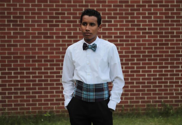 Royal Canadian Air Force Tartan Cummerbund and Tie