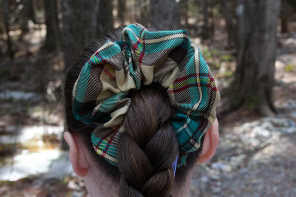 Saskatchewan Tartan Scrunchie