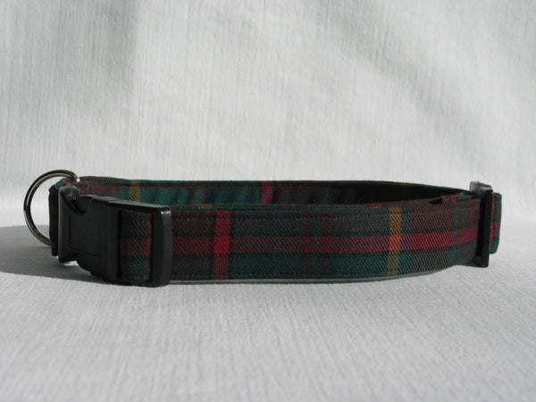 Ontario Tartan Dog Collar, Pawsitively Dazzled Plaid Dog Collar, Made in Canada Pet Collar, Furry Friend Collar