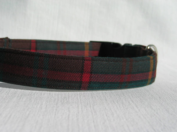Ontario Tartan Dog Collar, Pawsitively Dazzled Plaid Dog Collar, Made in Canada Pet Collar, Furry Friend Collar