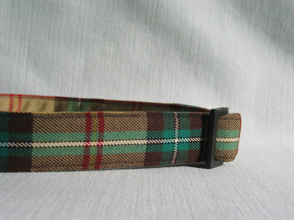 Collar, Saskatchewan Tartan Dog Collar, Yellow and Green Plaid Dog Collar, Dog Groomer Thank You Gift, Pet Sitter Dog Plaid Collar Gift