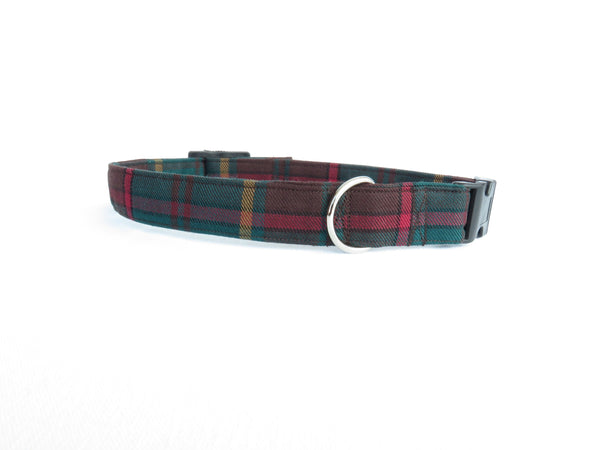 Ontario Tartan Dog Collar, Pawsitively Dazzled Plaid Dog Collar, Made in Canada Pet Collar, Furry Friend Collar