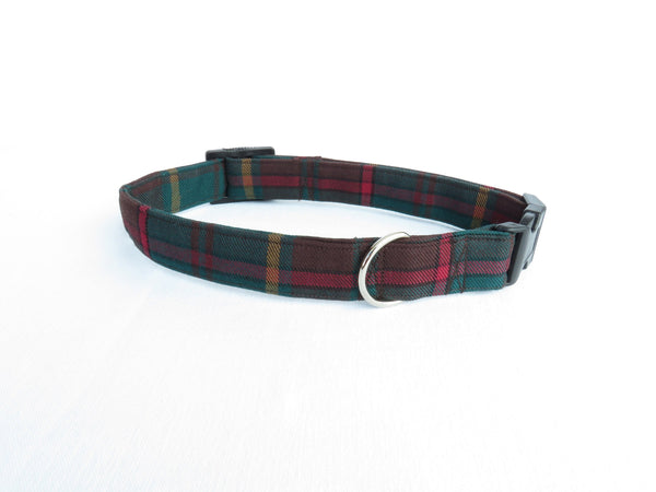 Ontario Tartan Dog Collar, Pawsitively Dazzled Plaid Dog Collar, Made in Canada Pet Collar, Furry Friend Collar
