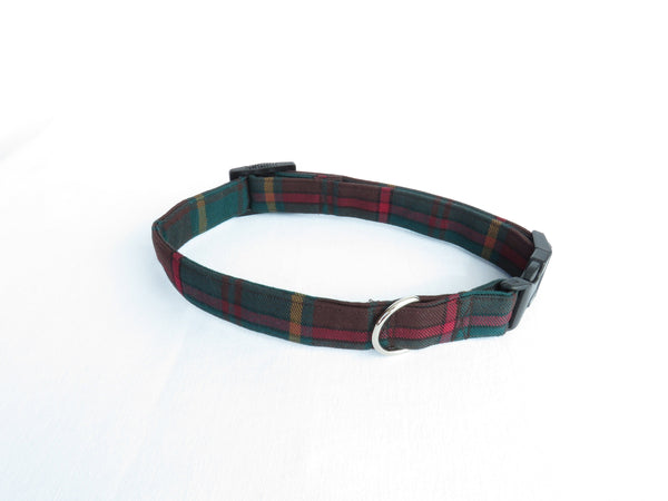 Ontario Tartan Dog Collar, Pawsitively Dazzled Plaid Dog Collar, Made in Canada Pet Collar, Furry Friend Collar