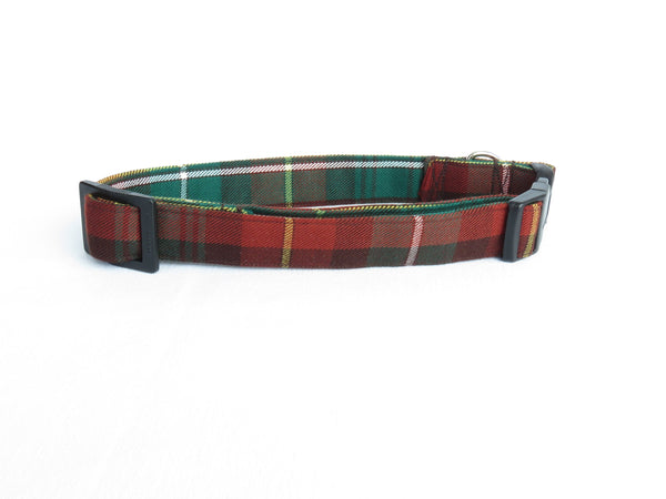 Collar, Prince Edward Island Tartan Dog Collar, PEI Plaid Dog Collar, The Island Pet Collar, Green Gables Style Dog Collar