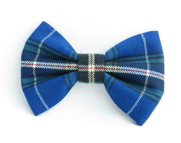 Bow Tie, Nova Scotia Tartan Dog Bow Tie, Blue Plaid Bow Tie for Dogs, Made in Canada Pet Accessory, Pet Birthday Bow Tie, Gift for Dog Lover