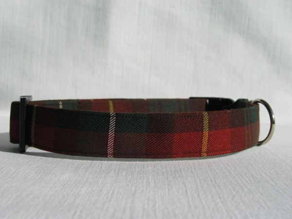 Plaid Dog Bow Tie To Slide on Collar, Prince Edward Island Tartan Dog Bow Tie,  PEI Dog Bow, Doggie Bow Tie for Green Gables Events