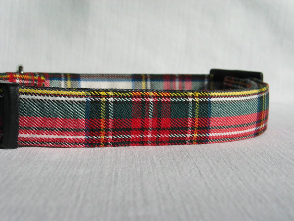 Dress Stewart Tartan Dog Bow Tie