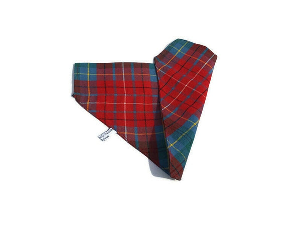 Dog Kerchief, Beautiful British Columbia Tartan Dog Bandana, BC Tartan Dog Kerchief For Dog Birthday Parties, Dog Mom Gift