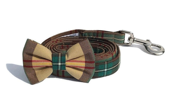 Saskatchewan Tartan Dog Bandana pour les promenades estivales de chiens, Saskatchewan Tartan Dog Kerchief un cadeau des Prairies, Plaid Pet Kerchief