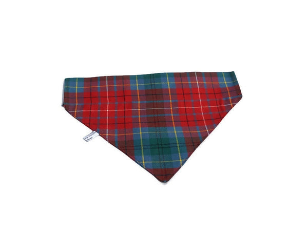 Dog Kerchief, Beautiful British Columbia Tartan Dog Bandana, BC Tartan Dog Kerchief For Dog Birthday Parties, Dog Mom Gift